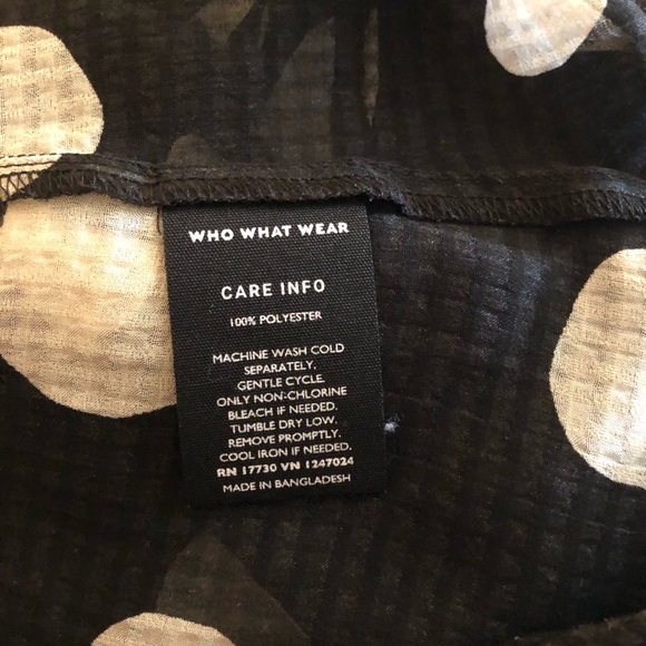 plus size blouse from Who What Wear very cute shear pilkadot - Picture 6 of 6